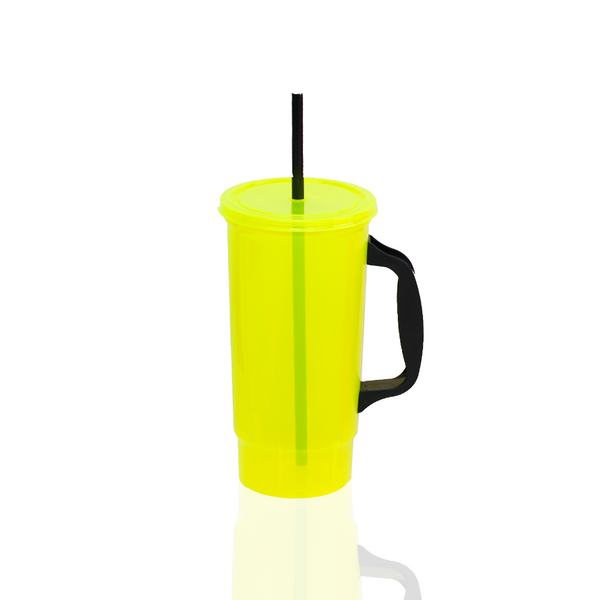 Bachelor con Asa 32 oz Amarillo